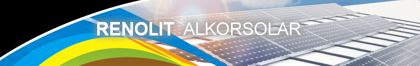 ALKORSOLAR was developped with the single ply roofing membrane in mind.