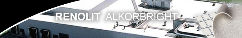 the highest solar reflectance on the market with the ALKORBRIGHT roofing membrane