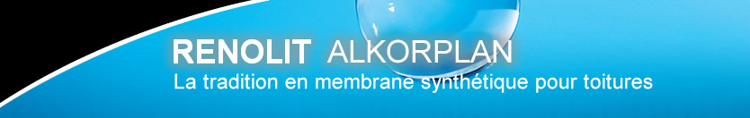 RENOLIT ALKORPLAN: la tradition en membranes d'étanchéité synthétique pour toiture plates ; solution recyclables pour toiture terrasse, toiture plate, toit jardin, toit plat, rénovation et nouvelle construction 